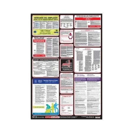 Accuform POSTERS COMBO STATE, FEDERAL AND OSHA PPG400NY PPG400NY